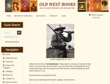 Tablet Screenshot of oldwestbooks.com